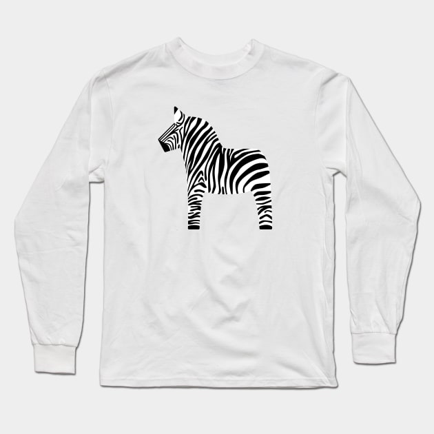 Dala Zebra Long Sleeve T-Shirt by Zolinstudio